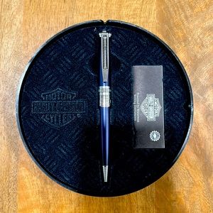 Waterman Harley Davidson Rollerball Pen Combustion Blue NEW in Headlight Box